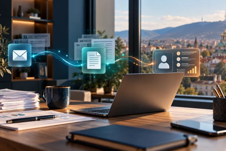 AI интеграция със SwiftBG AI: поща, документи и CRM в бизнес офис